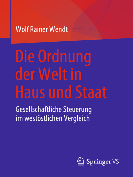 Title details for Die Ordnung der Welt in Haus und Staat by Wolf Rainer Wendt - Available